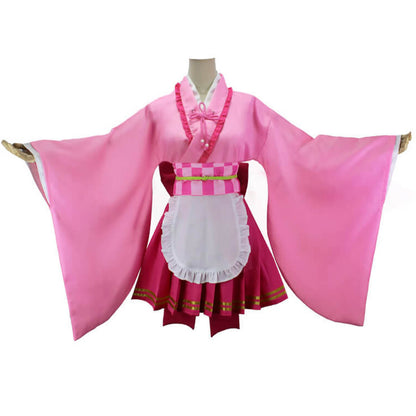 Kids Adult Nezuko Cosplay Full Set Shinobu Mitsuri Kanao Kimono Suit Halloween Costume