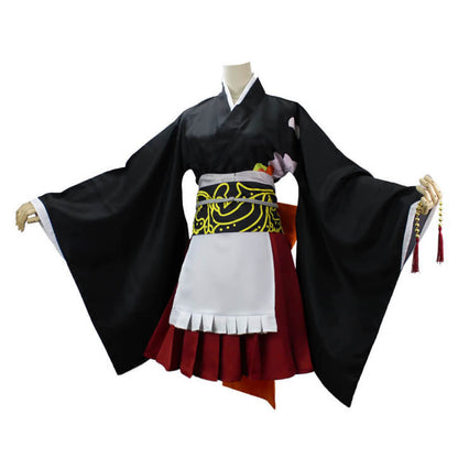 Kids Adult Nezuko Cosplay Full Set Shinobu Mitsuri Kanao Kimono Suit Halloween Costume