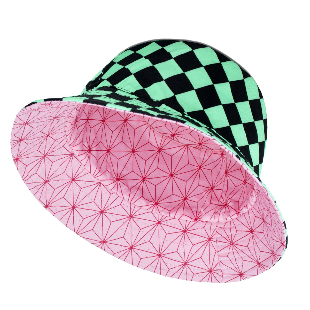 Tanjiro Nezuko Hat Reversible Double Side Wear Fishing Cap with All Over Print