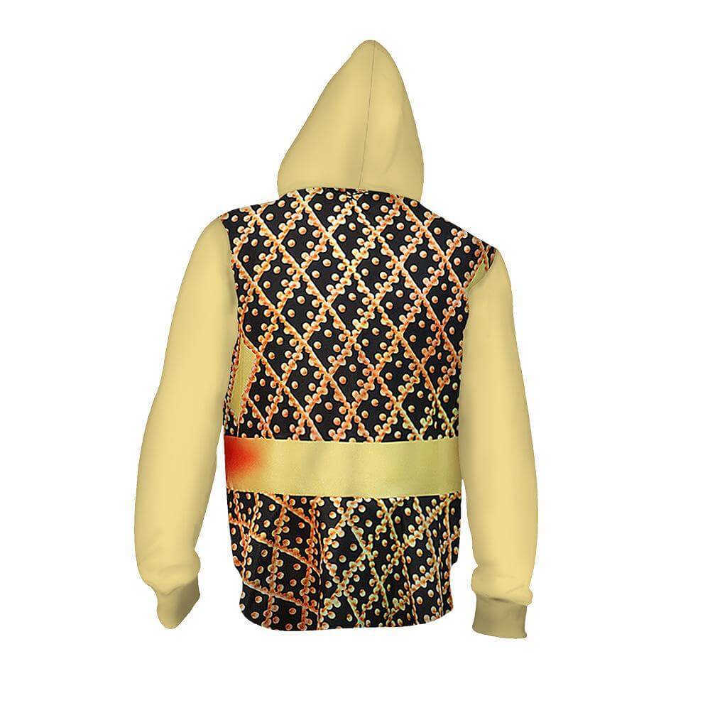 Adult Elemental Costume Ember Hoodie Wade Zip-up Jacket Fashion Sweatshirt for Cosplay