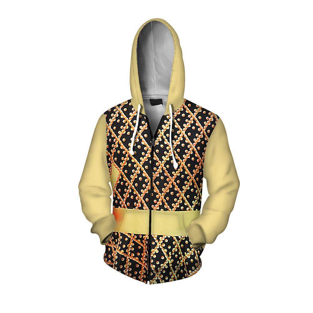Adult Elemental Costume Ember Hoodie Wade Zip-up Jacket Fashion Sweatshirt for Cosplay