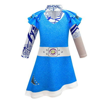 Zombies 3 Addison Alien Dress Kids Cosplay Outfit Halloween Costume