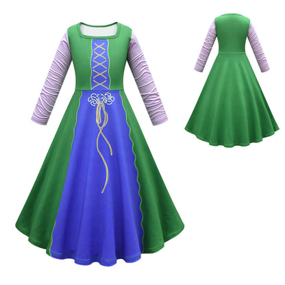 Sanderson Sisters Costumes Women Witch Cosplay Dress Sarah Mary Winifred Sanderson Halloween Costumes