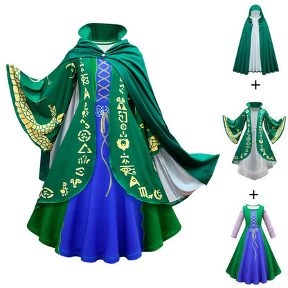 Winifred Sanderson Costume Halloween Witch Cosplay Dress Sanderson Sisters Dress Up Outfit