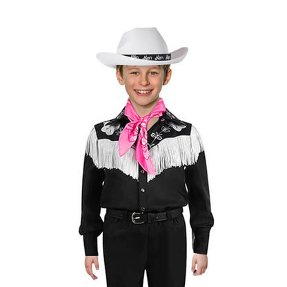 Cowboy Outfit 80s Cowboy Jacket with Scarf Halloween Costume For Adults and Kids