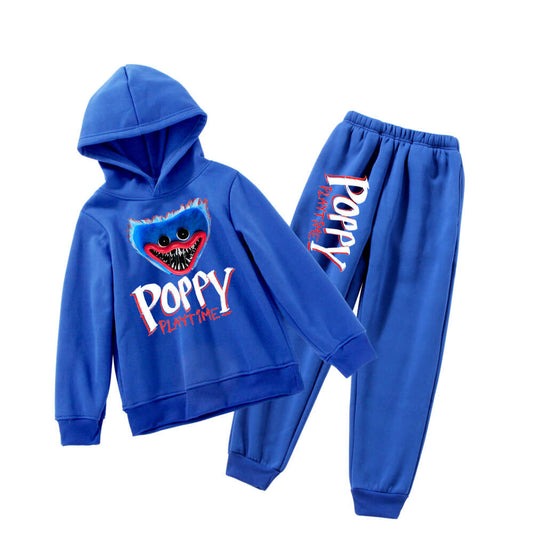 Kids Poppy Playtime Outfit Huggy Wuggy Hoodie and Pants Unisex Cosplay Costume