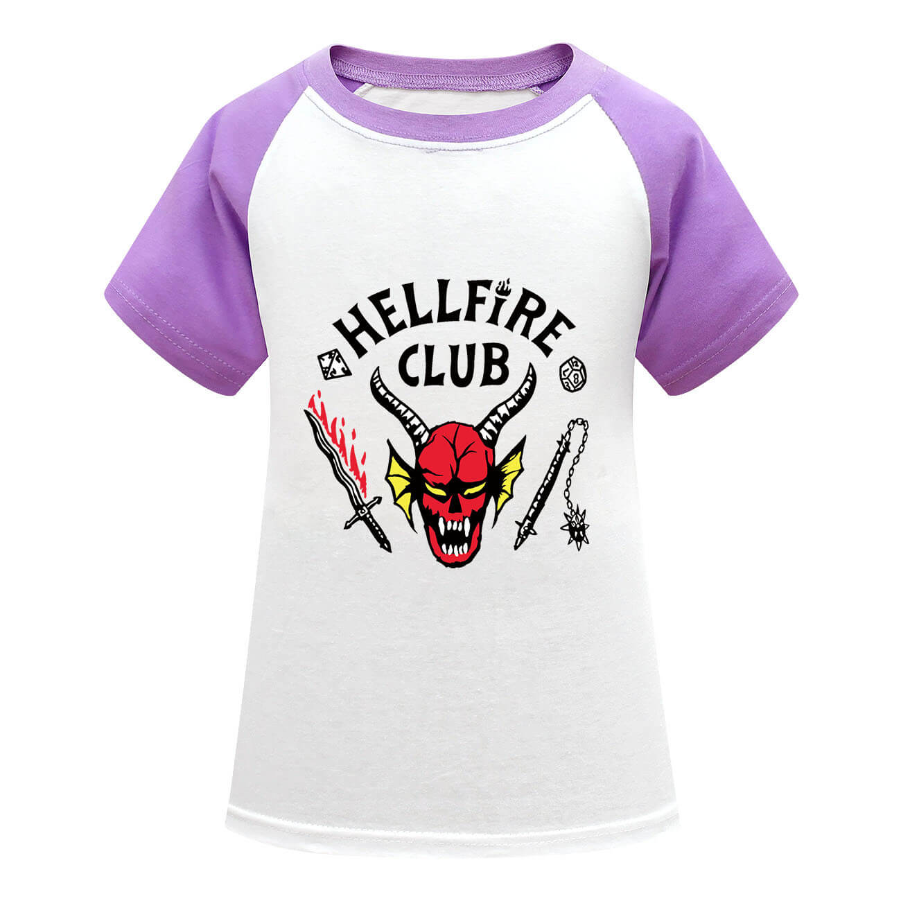 Kids Hellfire Club T-shirt Demogorgon Short Sleeve Sweatshirt Cosplay Tees for Boys and Girls