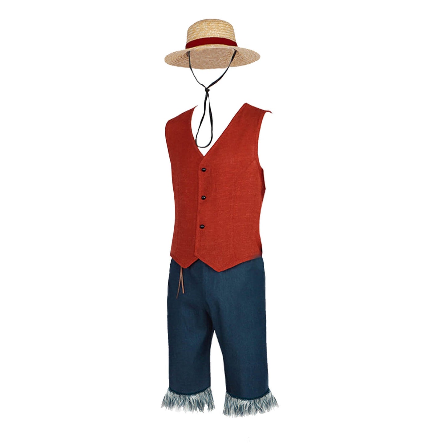 Luffy Costume Straw Hats Pirates Cosplay Outfit Monkey D. Luffy Costume