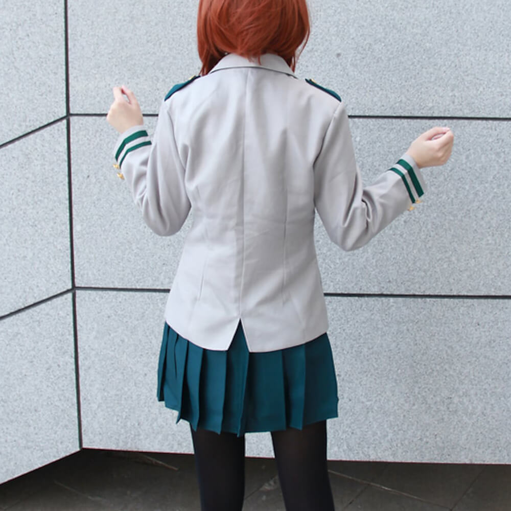 Adult Ochako Cosplay Costume Momo Yaoyorozu Cosplay Outfit Hero High School Dress Suit