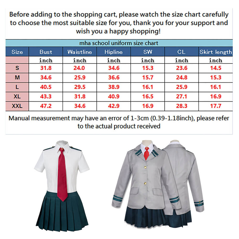 Adult Ochako Cosplay Costume Momo Yaoyorozu Cosplay Outfit Hero High School Dress Suit