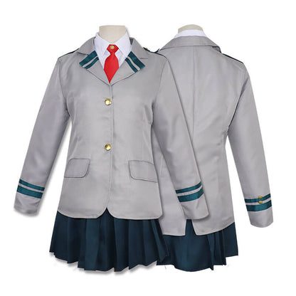 Adult Ochako Cosplay Costume Momo Yaoyorozu Cosplay Outfit Hero High School Dress Suit