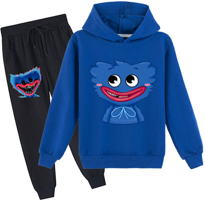 Kids Poppy Playtime Hoodie and Pants Unisex Fashion Huggy Wuggy Outfit