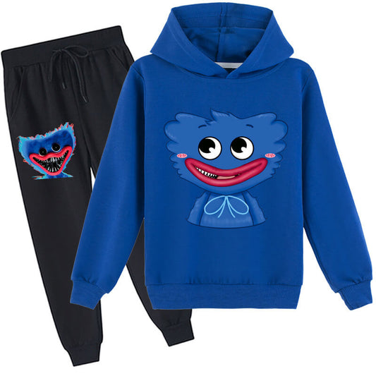 Kids Poppy Playtime Hoodie and Pants Unisex Fashion Huggy Wuggy Outfit