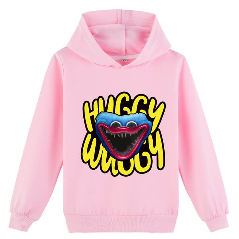 Kids Poppy Playtime Huggy Wuggys Hoodie Casual Pullover Sweatshirt for Boys and Girls