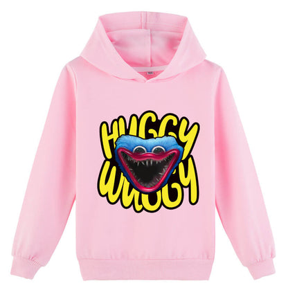 Kids Poppy Playtime Huggy Wuggys Hoodie Casual Pullover Sweatshirt for Boys and Girls