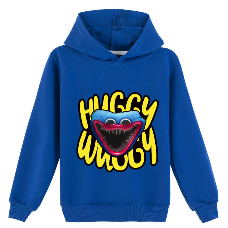 Kids Poppy Playtime Huggy Wuggys Hoodie Casual Pullover Sweatshirt for Boys and Girls