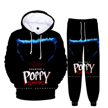 Kids and Adult Huggy Wuggy Outfit Poppy Playtime Hoodie and Pants Unisex Cosplay Costume