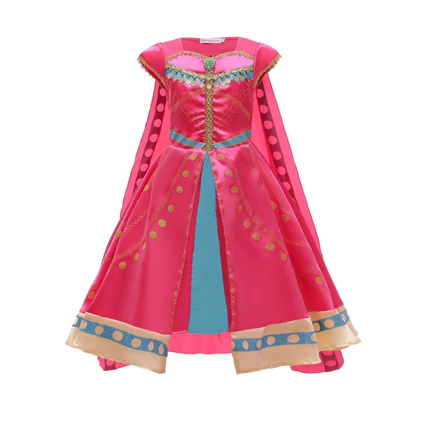 Role Playing Dress For Girls Kids Princess Costume Children Dress Up Halloween Party Outfits With Cloak