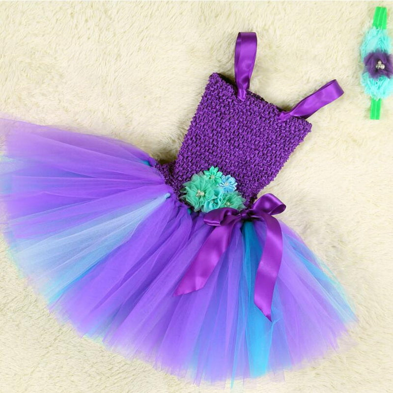 Girl Birthday Party Tutu Costume With Headband Halloween Costume Outfit