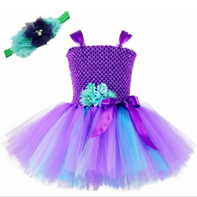 Girl Birthday Party Tutu Costume With Headband Halloween Costume Outfit