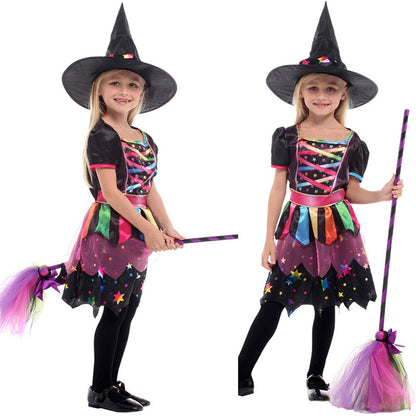 Girls Role Play Cosplay Performance Dance Show Costumes Vampire Witch Dress