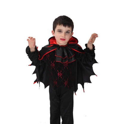 Kids Vampire Scary Halloween Costume Full Set for Boys Girls Cosplay