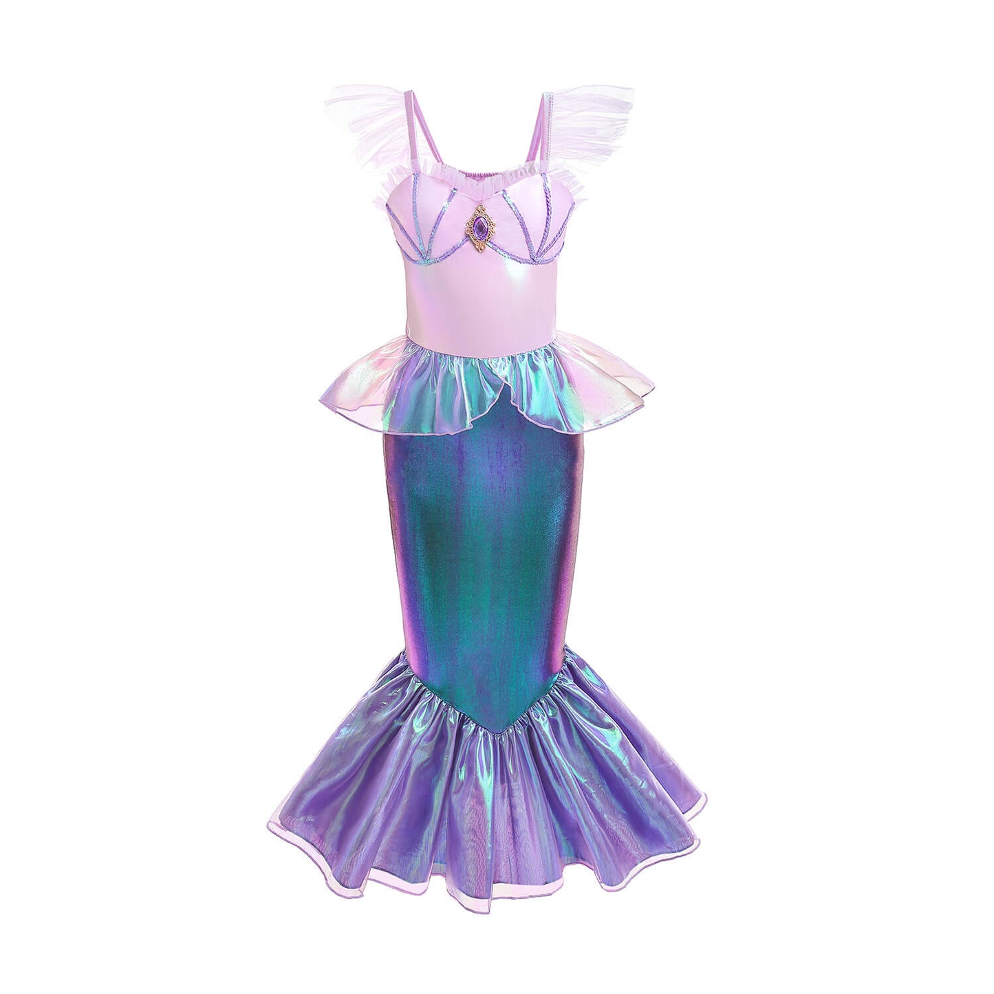 Little Mermaid Costume for Girls Ariel Princess Outfit 2023 Ariel Dress for Kids Dress Up