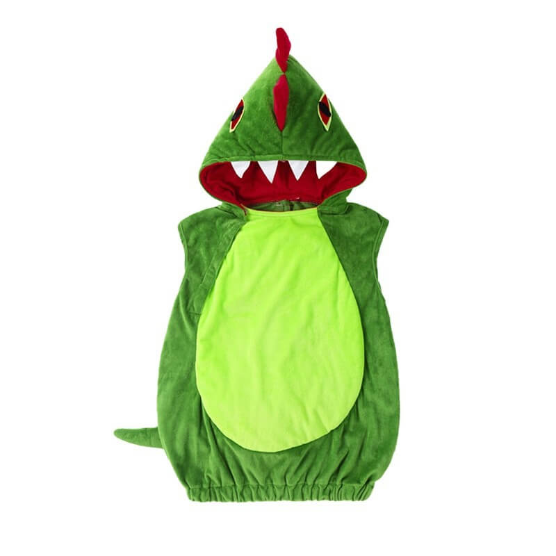 Toddler Baby Kids Dinosaur Costume Soft Plush Dinosaur Animal Outfit with Shoe Cover for Boys and Girls