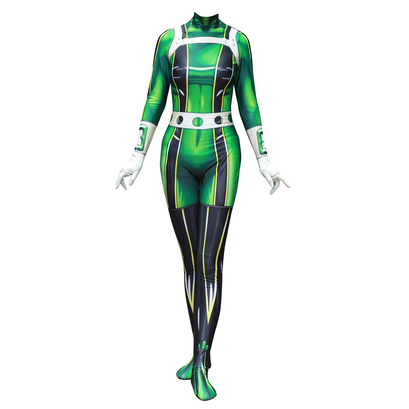 Tsuyu Asui Costume Froppy Cosplay Costume Green Jumpsuit Party Carnival Halloween Costume